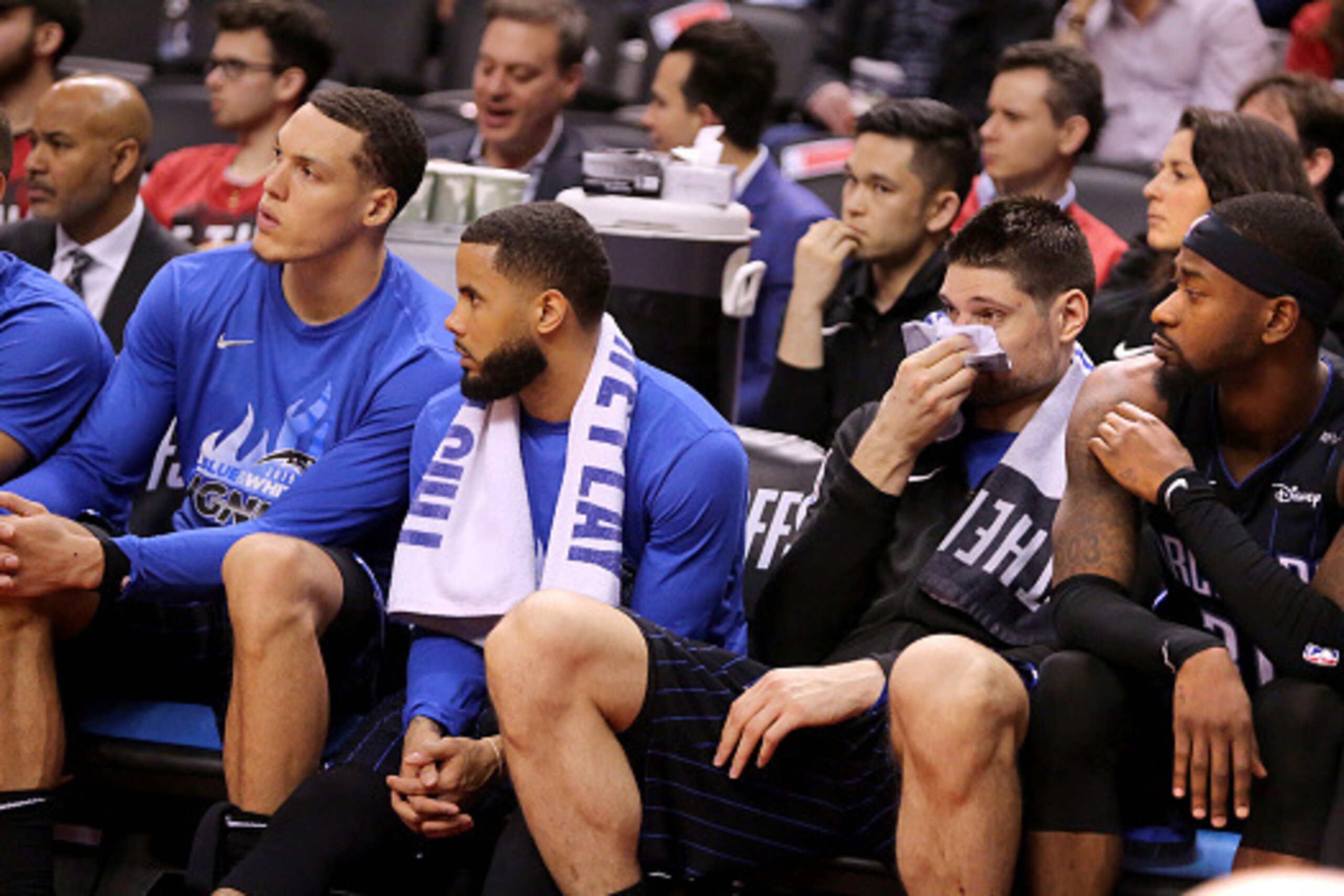 Gordon, D.J. Augustin, Vucevic and Ross Gordon, D.J. Augustin, Vucevic and Ross