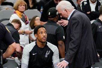 DeMar DeRozan has appreciated Popovich's willingness to talk with his players about issues beyond the basketball court and his support of players who want to discuss their opinions and feelings.