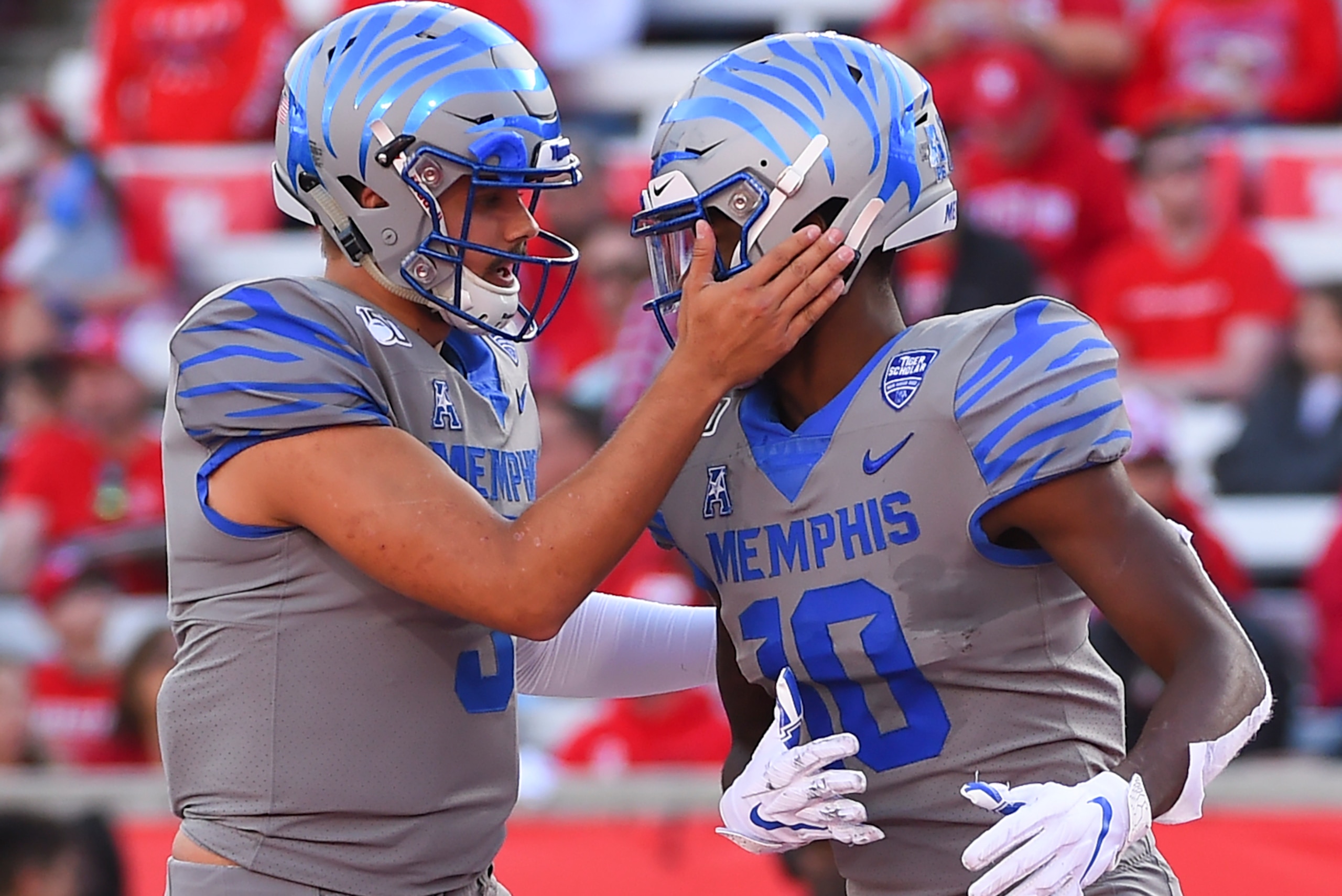 Memphis' Brady White and Damonte Coxie