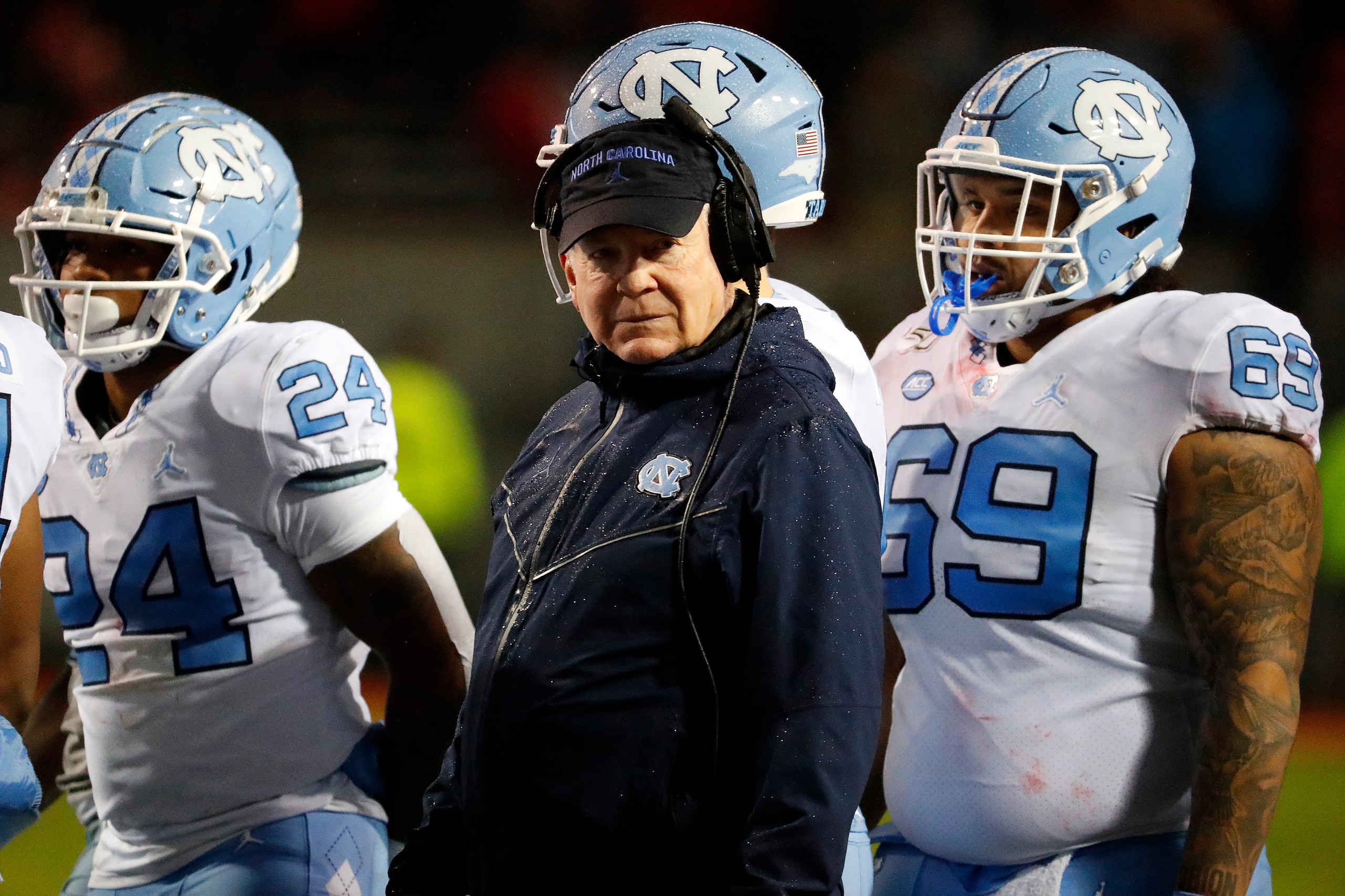 UNC coach Mack Brown