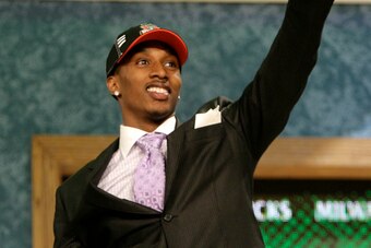 Brandon Jennings on draft night.