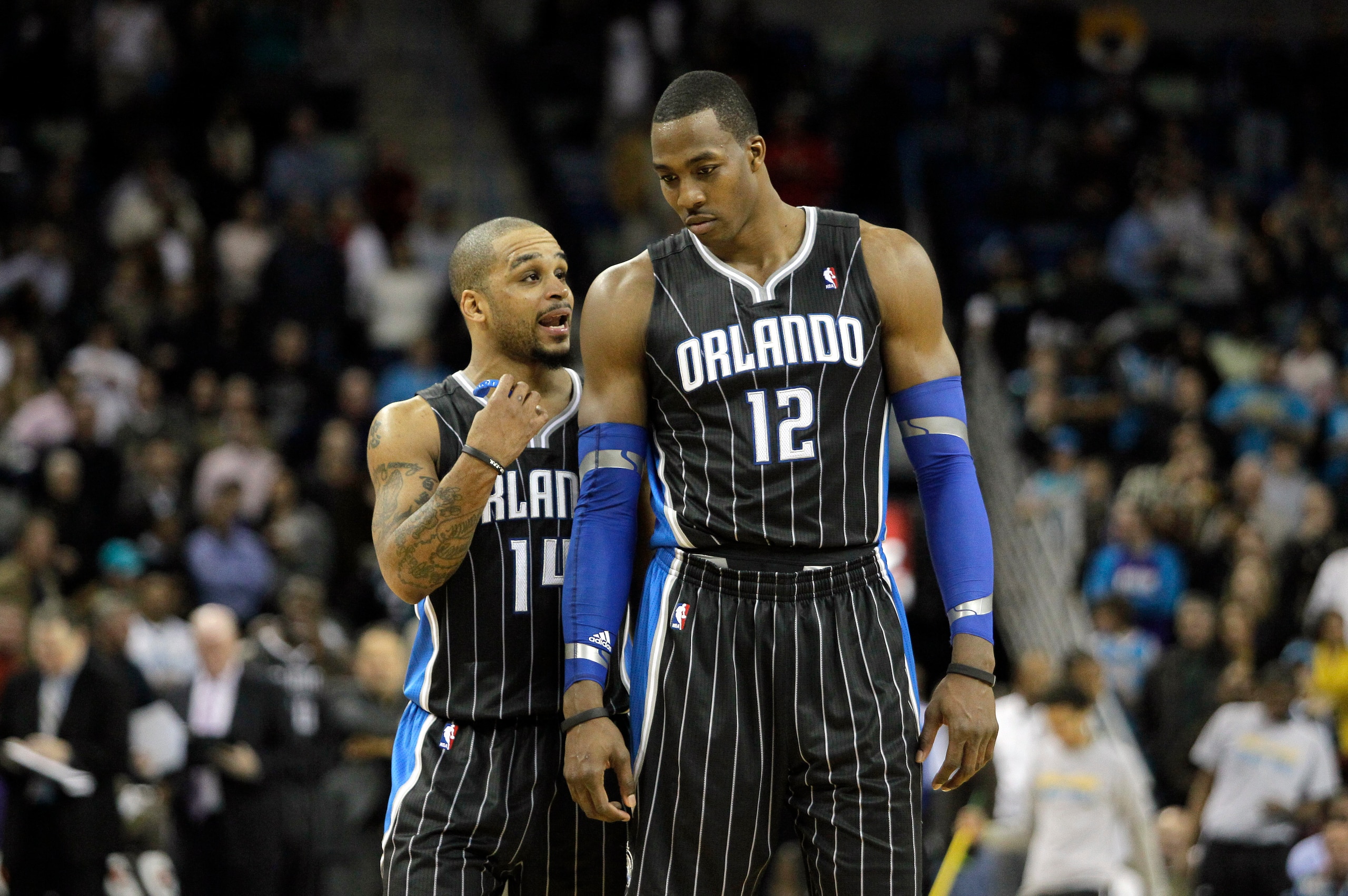 Jameer Nelson and Dwight Howard.
