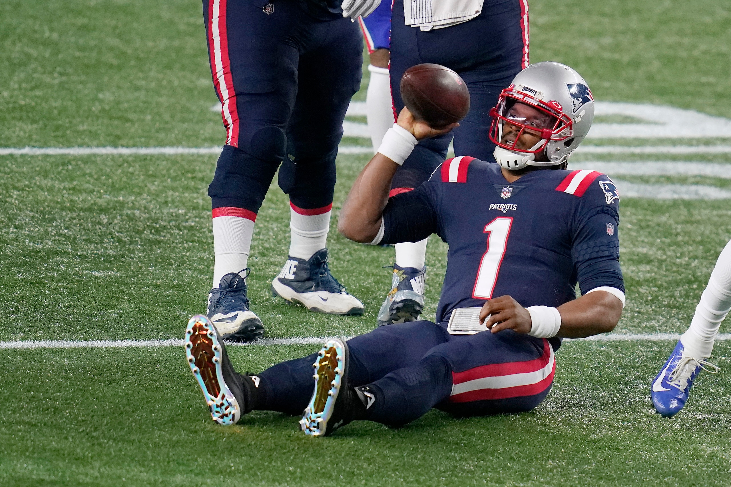 New England Patriots quarterback Cam Newton New England Patriots quarterback Cam Newton