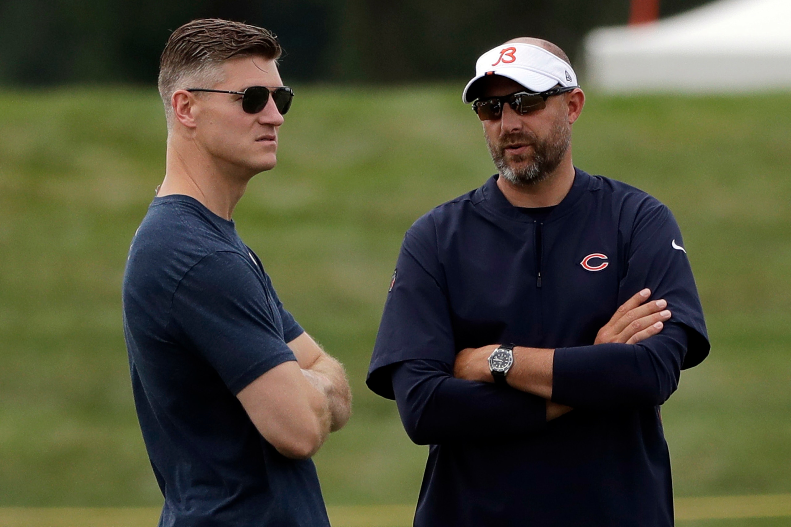 Chicago Bears general manager Ryan Pace (left) and head coach Matt Nagy (right) Chicago Bears general manager Ryan Pace (left) and head coach Matt Nagy (right)