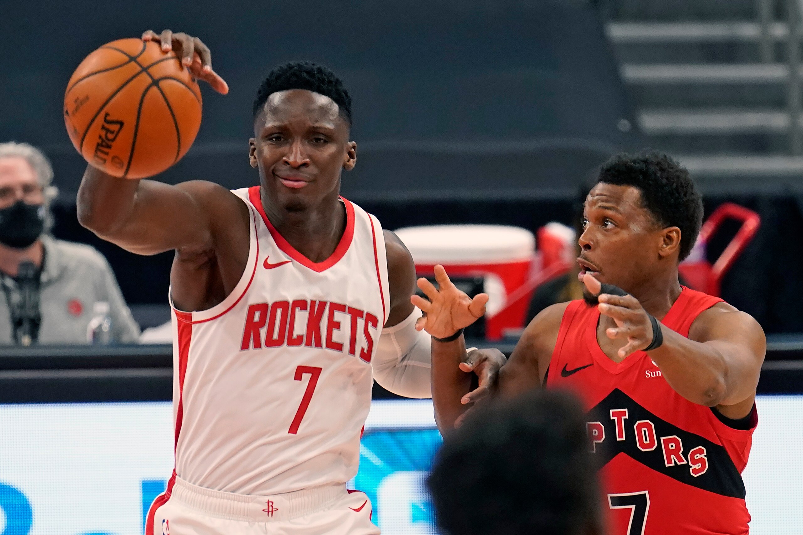 How high will the Houston Rockets drive up the price for Victor Oladipo, left? How high will the Houston Rockets drive up the price for Victor Oladipo, left?