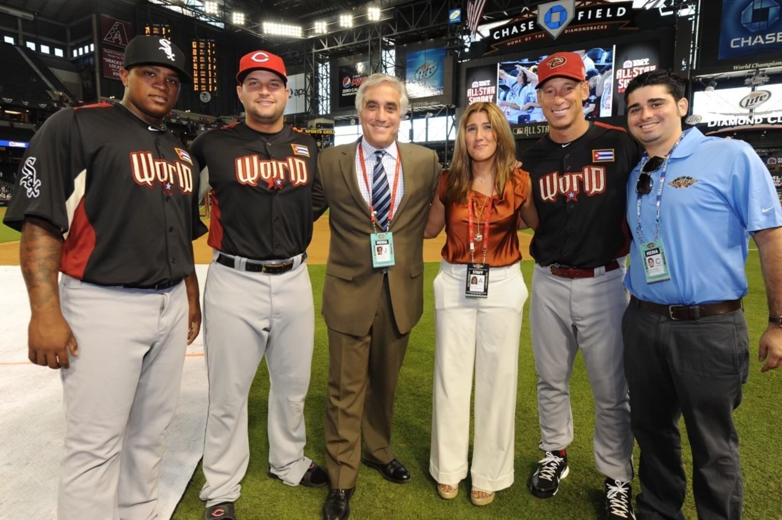 Sylvia Lind at the MLB Futures All-Star Game, which she helped develop