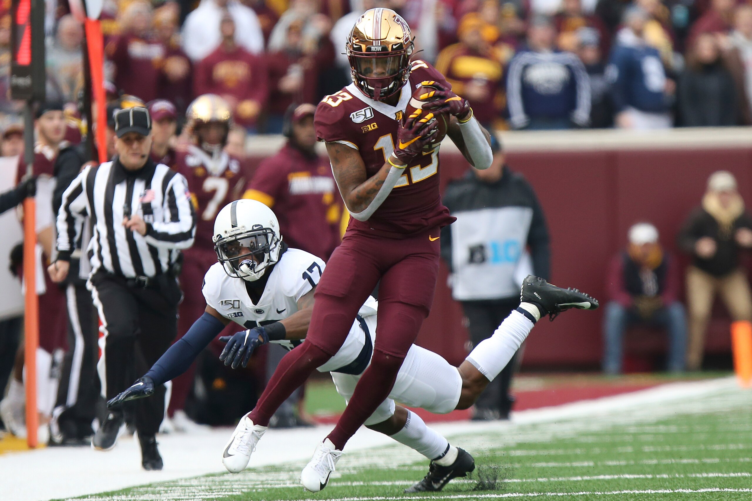 Minnesota wide receiver Rashod Bateman