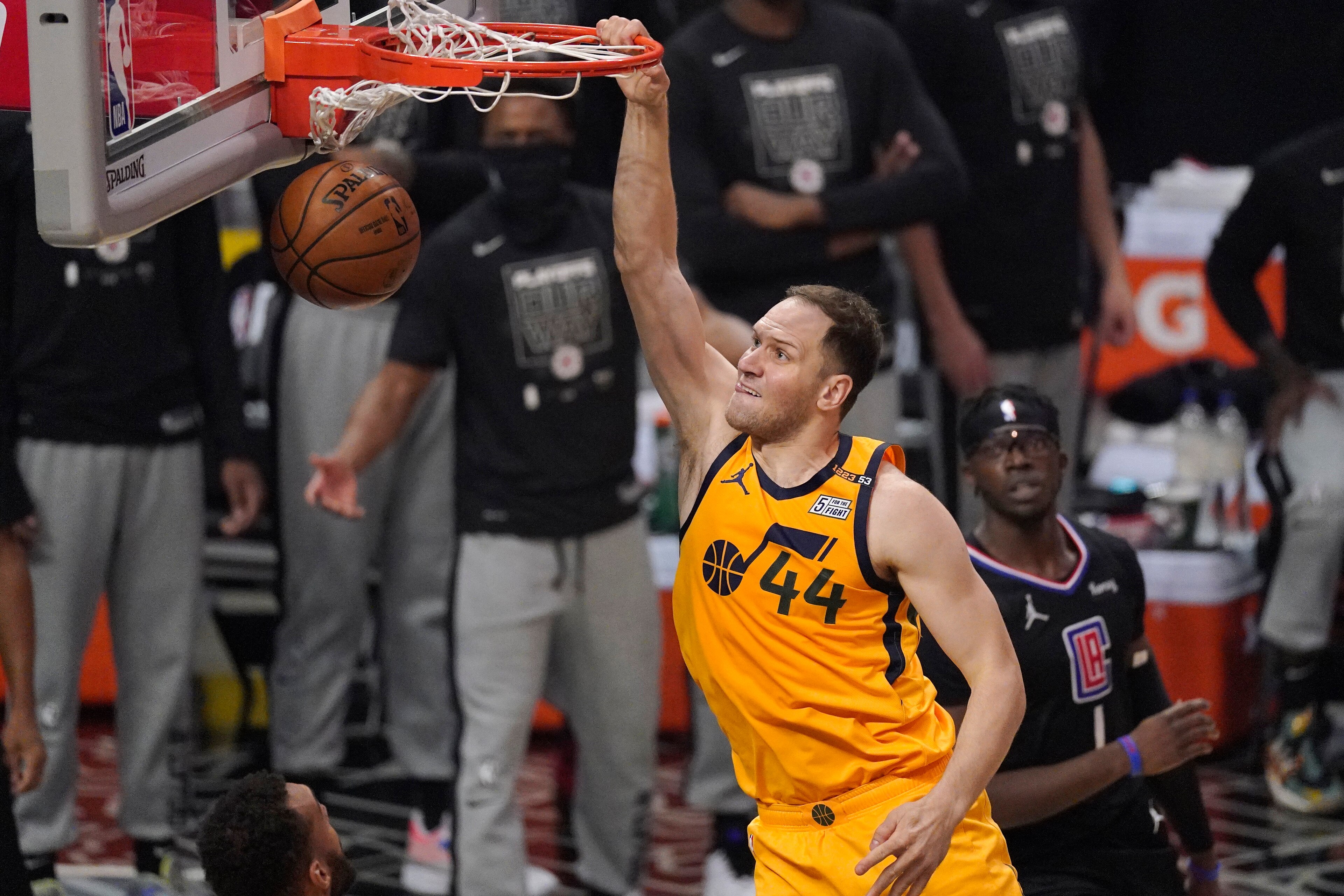 Utah's Bojan Bogdanovic is one of several Jazz players available for trade, according to B/R sources. Utah's Bojan Bogdanovic is one of several Jazz players available for trade, according to B/R sources.