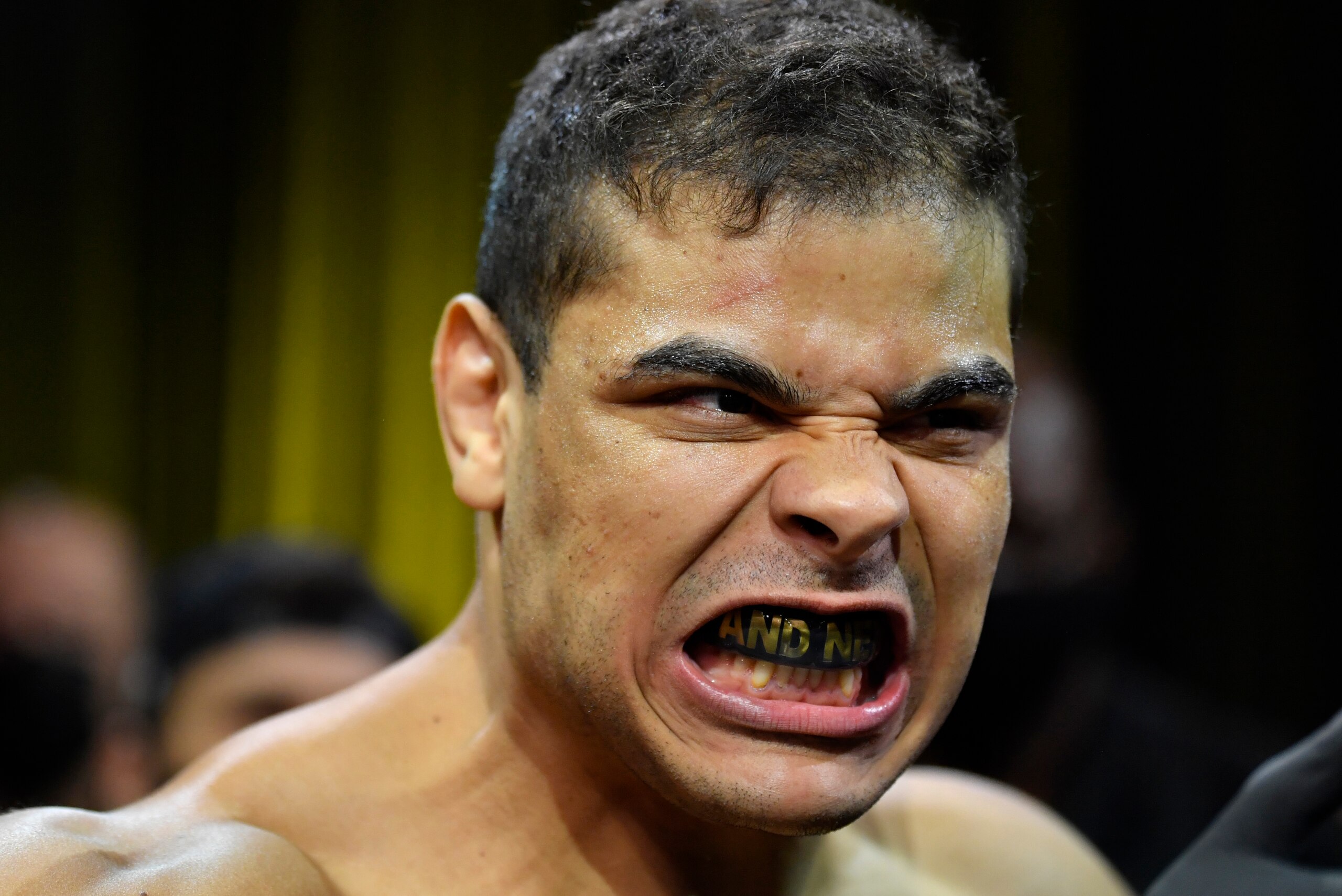 LAS VEGAS, NEVADA - OCTOBER 23: Paulo Costa of Brazil prepares to fight Marvin Vettori of Italy in a light heavyweight fight during the UFC Fight Night event at UFC APEX on October 23, 2021 in Las Vegas, Nevada. (Photo by Jeff Bottari/Zuffa LLC)