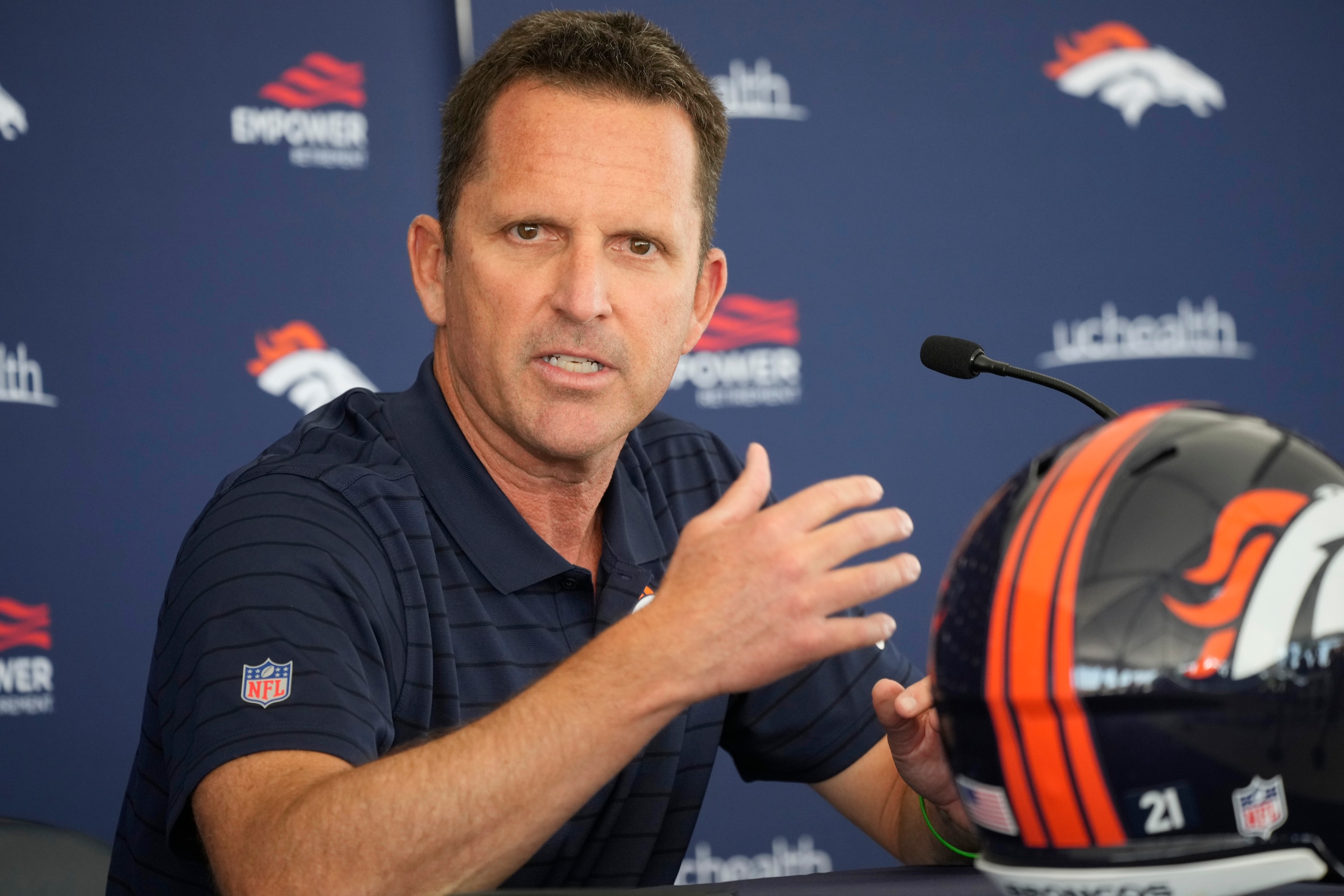 Broncos general manager George Paton Broncos general manager George Paton
