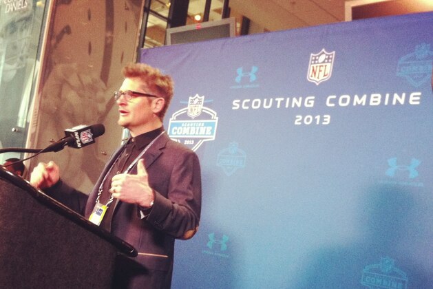 Photo by Alex Dunlap. Falcons GM Thomas Dimitroff at the NFL Combine.