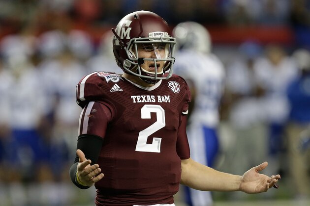 ATLANTA, GA - DECEMBER 31:  Quarterback Johnny Manziel