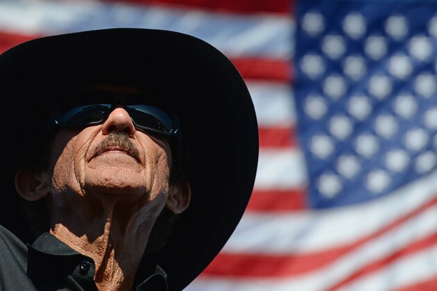LOUDON, NH - SEPTEMBER 20:  Team owner Richard Petty watches qualifying for the NASCAR Sprint Cup Series Sylvania 300 at New Hampshire Motor Speedway on September 20, 2013 in Loudon, New Hampshire.  (Photo by Patrick Smith/Getty Images)