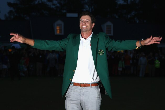 AUGUSTA, GA - APRIL 14: Adam Scott of Australia with the Green Jacket after winning the Masters during the final round of the 2013 Masters at the Augusta National Golf Club on April 14, 2013 in Augusta, Georgia. (Photo by Ross Kinnaird/Getty Images) AUGUSTA, GA - APRIL 14: Adam Scott of Australia with the Green Jacket after winning the Masters during the final round of the 2013 Masters at the Augusta National Golf Club on April 14, 2013 in Augusta, Georgia. (Photo by Ross Kinnaird/Getty Images)