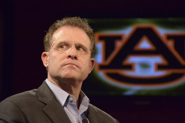 Dec 31, 2013; Anaheim, CA, USA; Auburn Tigers coach Gus Malzahn at a press conference for the 2014 BCS National Championship at ESPN Zone Downtown Disney. Mandatory Credit: Kirby Lee-USA TODAY Sports