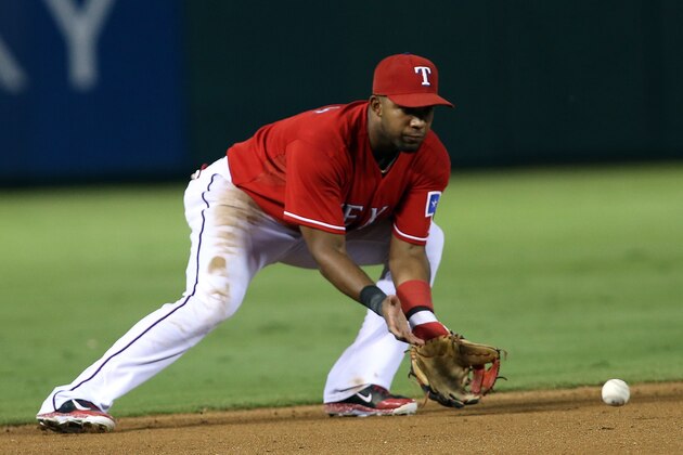 ARLINGTON, TX - AUGUST 17: Elvis Andrus