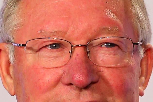 LONDON, ENGLAND - OCTOBER 22:  Sir Alex Ferguson poses during a press conference ahead of the publication of his autobiography at the Institute of Directors on October 22, 2013 in London, England.  (Photo by Clive Rose/Getty Images)