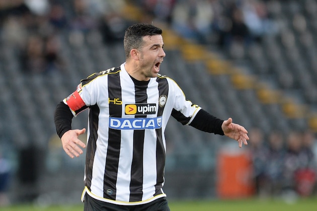 UDINE, ITALY - JANUARY 06:  Antonio Di Natale of Udinese Calcio reacts during the Serie A match between Udinese Calcio and Hellas Verona FC at Stadio Friuli on January 6, 2014 in Udine, Italy.  (Photo by Dino Panato/Getty Images)
