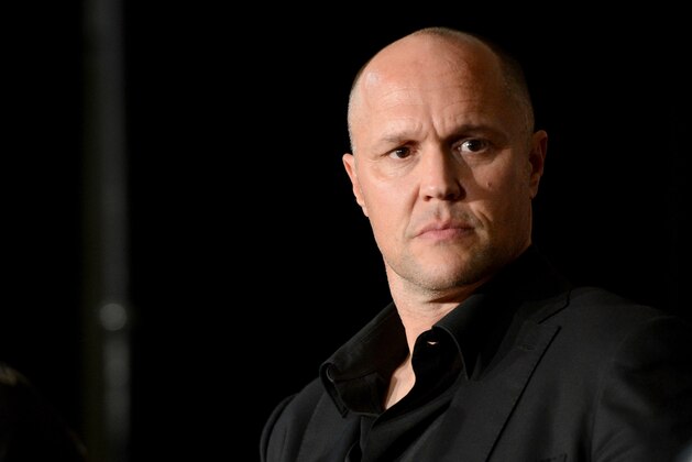 Nov 2, 2013; Long Beach, CA, USA;   Bellator chief executive officer Bjorn Rebney at the post fight press conference after the Bellator MMA fight night at the Long Beach Arena. Alvarez won the fight. Mandatory Credit: Jayne Kamin-Oncea-USA TODAY Sports