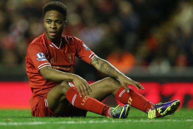 LIVERPOOL, ENGLAND - DECEMBER 07: Raheem Sterling of Liverpool reacts during the Barclays Premier League match between Liverpool and West Ham United at Anfield on December 7, 2013 in Liverpool, England. (Photo by Clive Brunskill/Getty Images) LIVERPOOL, ENGLAND - DECEMBER 07: Raheem Sterling of Liverpool reacts during the Barclays Premier League match between Liverpool and West Ham United at Anfield on December 7, 2013 in Liverpool, England. (Photo by Clive Brunskill/Getty Images)