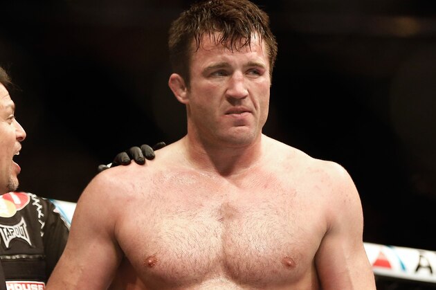 Aug 17, 2013; Boston, MA, USA; Chael Sonnen is congratulated after defeating Shogun Rua during a UFC Light Heavyweight match at the TD Garden. Sonnen won in one round by a knockout. Mandatory Credit: Winslow Townson-USA TODAY Sports Aug 17, 2013; Boston, MA, USA; Chael Sonnen is congratulated after defeating Shogun Rua during a UFC Light Heavyweight match at the TD Garden. Sonnen won in one round by a knockout. Mandatory Credit: Winslow Townson-USA TODAY Sports