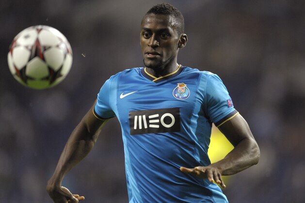 PORTO, PORTUGAL - OCTOBER 1:  Jackson Martinez of FC Porto in action during the UEFA Champions League group stage match between FC Porto and Club Atletico de Madrid held on October 1, 2013 at the Estadio do Dragao, in Porto, Portugal. (Photo by Miguel Riopa/EuroFootball/Getty Images)