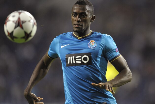 PORTO, PORTUGAL - OCTOBER 1:  Jackson Martinez of FC Porto in action during the UEFA Champions League group stage match between FC Porto and Club Atletico de Madrid held on October 1, 2013 at the Estadio do Dragao, in Porto, Portugal. (Photo by Miguel Riopa/EuroFootball/Getty Images)