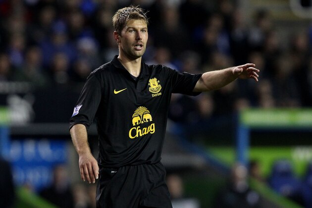 READING, ENGLAND - NOVEMBER 17:   Thomas Hitzlsperger of Everton during the Barclays Premier League match between Reading and Everton at Madejski Stadium on November 17, 2012 in Reading, England.  (Photo by Jan Kruger/Getty Images)
