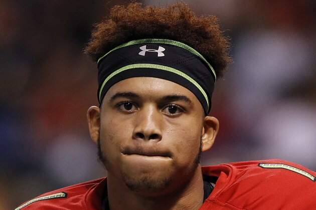 Jan 2, 2014; St. Petersburg, FL, USA; Team Highlight cornerback Jalen Tabor (1) during the second half at Tropicana Field. Team Highlight defeated the Team Nitro 31-21. Mandatory Credit: Kim Klement-USA TODAY Sports Jan 2, 2014; St. Petersburg, FL, USA; Team Highlight cornerback Jalen Tabor (1) during the second half at Tropicana Field. Team Highlight defeated the Team Nitro 31-21. Mandatory Credit: Kim Klement-USA TODAY Sports