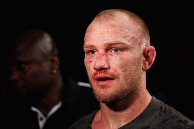 SYDNEY, AUSTRALIA - MARCH 03:  Martin Kampmann of Denmark leaves the anena after his victory during the UFC On FX welterweight bout between Martin Kampmann and Thiago Alves at Allphones Arena on March 3, 2012 in Sydney, Australia.  (Photo by Mark Kolbe/Getty Images)
