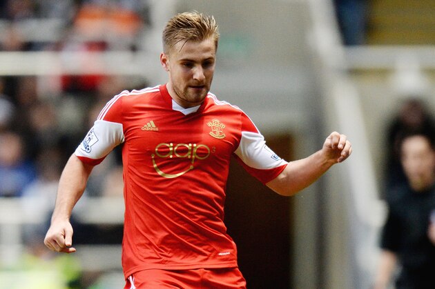 NEWCASTLE UPON TYNE, ENGLAND - DECEMBER 14:  Luke Shaw of Southampton during the Barclays Premier League match between Newcastle United and Southampton at St James' Park on December 14, 2013 in Newcastle upon Tyne, England.  (Photo by Tony Marshall/Getty Images)
