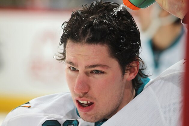 DENVER, CO - JANUARY 04: Logan Couture DENVER, CO - JANUARY 04: Logan Couture