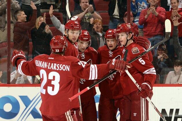 GLENDALE, AZ - JANUARY 11: Oliver Ekman-Larsson GLENDALE, AZ - JANUARY 11: Oliver Ekman-Larsson