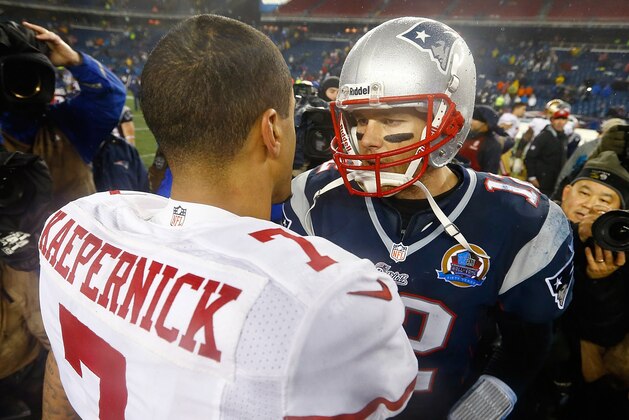 FOXBORO, MA - DECEMBER 17: Colin Kaepernick