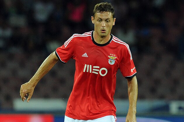 NAPLES, ITALY - AUGUST 09:  Nemanja Matic of Benfca in action during the pre-season friendly match between SSC Napoli and SL Benfica at Stadio San Paolo on August 9, 2013 in Naples, Italy.  (Photo by Giuseppe Bellini/Getty Images)
