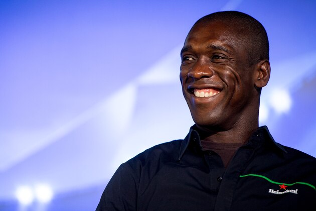 RIO DE JANEIRO, BRAZIL - MARCH 22:  Ambassadors Clarence Seedorf attends a press conference as part of the UEFA Champions League Trophy Tour 2013 at Casa Miranda on March 22, 2013 in Rio de Janeiro, Brazil.  (Photo by Buda Mendes/Getty Images for UEFA)