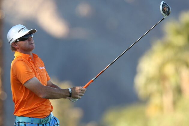 LA QUINTA, CA - JANUARY 20: Brian Gay watches his tee shot on the 18th hole during the final round of the Humana Challenge In Partnership With The Clinton Foundation on the Palmer Private Course at PGA West on January 20, 2013 in La Quinta, California. (Photo by Stephen Dunn/Getty Images) LA QUINTA, CA - JANUARY 20: Brian Gay watches his tee shot on the 18th hole during the final round of the Humana Challenge In Partnership With The Clinton Foundation on the Palmer Private Course at PGA West on January 20, 2013 in La Quinta, California. (Photo by Stephen Dunn/Getty Images)