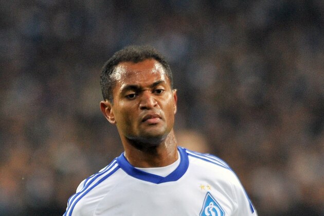 KIEV, UKRAINE - OCTOBER 03: Raffael of FC Dynamo Kyiv in action during the UEFA Champions League group stage match between FC Dynamo Kyiv and GNK Dinamo Zagreb at the Olimpiyskiy National Sports Complex on October 3, 2012 in Kiev, Ukraine. (Photo by Genya Savilov/EuroFootball/Getty Images) KIEV, UKRAINE - OCTOBER 03: Raffael of FC Dynamo Kyiv in action during the UEFA Champions League group stage match between FC Dynamo Kyiv and GNK Dinamo Zagreb at the Olimpiyskiy National Sports Complex on October 3, 2012 in Kiev, Ukraine. (Photo by Genya Savilov/EuroFootball/Getty Images)