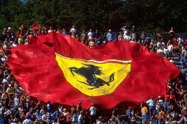 10 Sep 2000:  The Ferrari Tifosi in action during the Italian Formula One Grand Prix at Monza in Italy. \ Mandatory Credit: Mark Thompson /Allsport