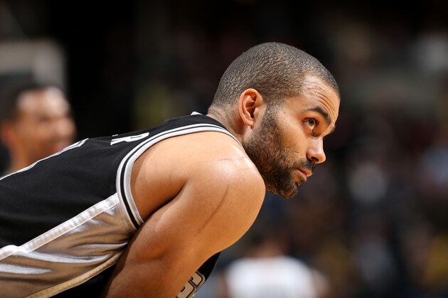 MEMPHIS, TN - JANUARY 7: Tony Parker #9 of the San Antonio Spurs looks on during the game against the Memphis Grizzlies on January 7, 2014 at FedExForum in Memphis, Tennessee. NOTE TO USER: User expressly acknowledges and agrees that, by downloading and or using this photograph, User is consenting to the terms and conditions of the Getty Images License Agreement. Mandatory Copyright Notice: Copyright 2014 NBAE (Photo by Joe Murphy/NBAE via Getty Images)