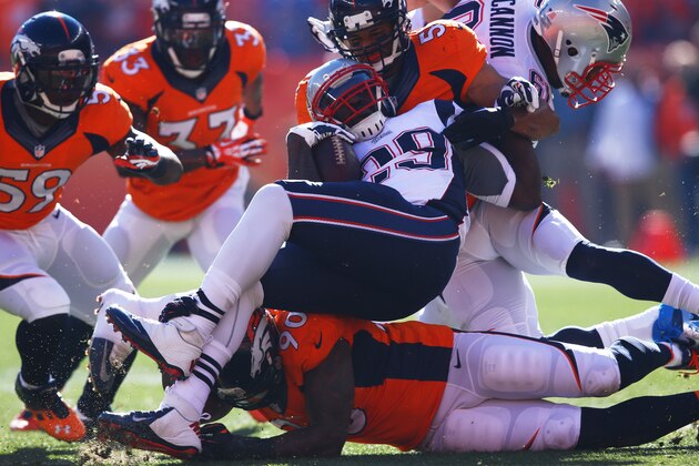 DENVER, CO - JANUARY 19: LeGarrette Blount DENVER, CO - JANUARY 19: LeGarrette Blount
