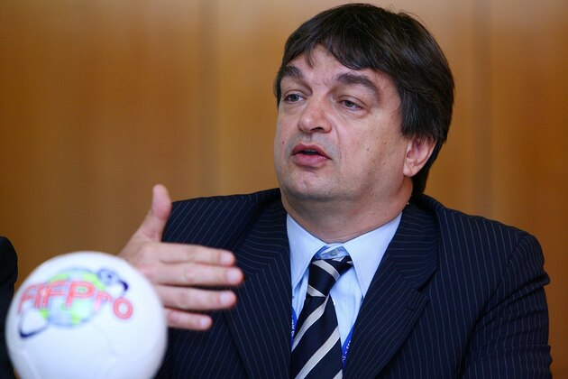 SYDNEY, AUSTRALIA - MAY 29: FIFA Director of International Relations, Jerome Champagne speaks during the FIFPro Asia divisional meeting held at The Crowne Plaza Hotel, Darling Harbour on May 28, 2008 in Sydney, Australia.  (Photo by Mark Nolan/Getty Images)