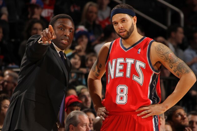 NEW YORK, NY - FEBRUARY 4: Avery Johnson of the New Jersey Nets talks to Deron Williams #8 during the game against the New York Knicks on February 4, 2012 at Madison Square Garden in New York City. NOTE TO USER: User expressly acknowledges and agrees that, by downloading and or using this photograph, User is consenting to the terms and conditions of the Getty Images License Agreement. Mandatory Copyright Notice: Copyright 2012 NBAE (Photo by Nathaniel S. Butler/NBAE via Getty Images) NEW YORK, NY - FEBRUARY 4: Avery Johnson of the New Jersey Nets talks to Deron Williams #8 during the game against the New York Knicks on February 4, 2012 at Madison Square Garden in New York City. NOTE TO USER: User expressly acknowledges and agrees that, by downloading and or using this photograph, User is consenting to the terms and conditions of the Getty Images License Agreement. Mandatory Copyright Notice: Copyright 2012 NBAE (Photo by Nathaniel S. Butler/NBAE via Getty Images)