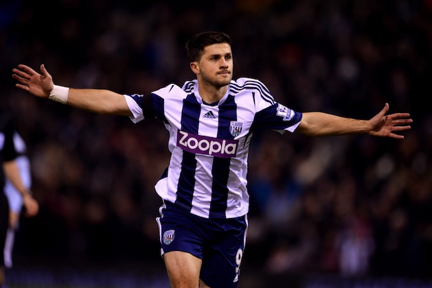 WEST BROMWICH, ENGLAND - NOVEMBER 25:  Shane Long of West Bromwich Albion celebrates as he scores their first goal during the Barclays Premier League match between West Bromwich Albion and Aston Villa at The Hawthorns on November 25, 2013 in West Bromwich, England.  (Photo by Michael Regan/Getty Images)