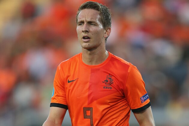 JERUSALEM, ISRAEL - JUNE 09:  Luuk De Jong of The Netherlands during UEFA European U21 Championships, Group B match between The Netherlands and Russia at Teddy Stadium  on June 9, 2013 in Jerusalem, Israel.  (Photo by Ian Walton/Getty Images)