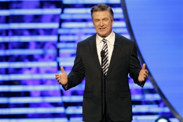 Host Alec Baldwin speaks onstage at the 2nd Annual NFL Honors on Saturday, Feb. 2, 2013 in New Orleans. (Photo by AJ Mast/Invision/AP)