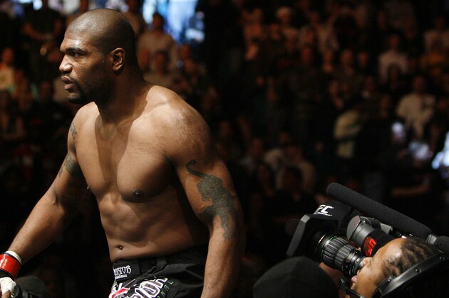 Quinton 'Rampage' Jackson before his UFC light heavyweight mixed martial arts match against Wanderlei Silva on Saturday, Dec. 27, 2008 at The MGM Grand Garden Arena in Las Vegas. (AP Photo/Eric Jamison)