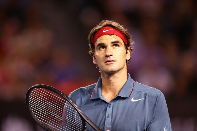 MELBOURNE, AUSTRALIA - JANUARY 24: Roger Federer of Switzerland looks on in his semifinal match against Rafael Nadal of Spain during day 12 of the 2014 Australian Open at Melbourne Park on January 24, 2014 in Melbourne, Australia. (Photo by Matt King/Getty Images) MELBOURNE, AUSTRALIA - JANUARY 24: Roger Federer of Switzerland looks on in his semifinal match against Rafael Nadal of Spain during day 12 of the 2014 Australian Open at Melbourne Park on January 24, 2014 in Melbourne, Australia. (Photo by Matt King/Getty Images)