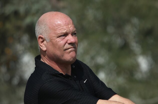 DOHA, QATAR - JANUARY 21:  Andy Gray, former international footballer and broadcaster, in action during the Pro Am prior to the start of the Commercial Bank Qatar Masters at Doha Golf Club on January 21, 2014 in Doha, Qatar.  (Photo by Andrew Redington/Getty Images)