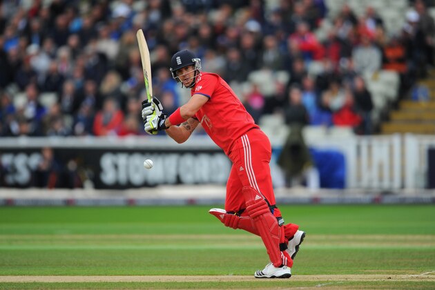 BIRMINGHAM, ENGLAND - SEPTEMBER 11:  England batsman Kevin Pietersen picks up some runs during the 3rd Natwest Series One Day International between England and Australia at Edgbaston on September 11, 2013 in Birmingham, England.  (Photo by Stu Forster/Getty Images)